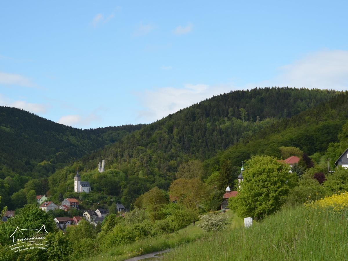 Hotel Die Triniushuette "Thueringens Schoenste Aussicht" Rauenstein Exteriér fotografie