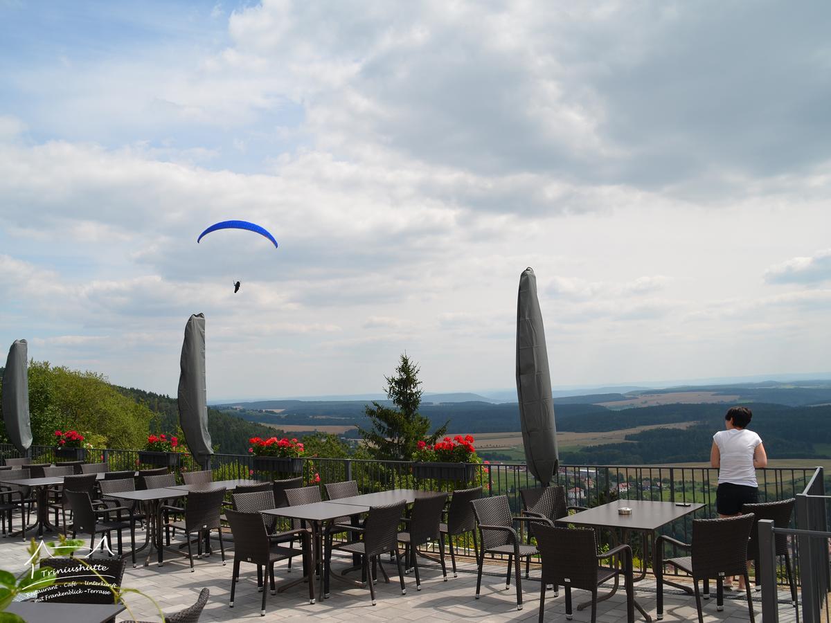 Hotel Die Triniushuette "Thueringens Schoenste Aussicht" Rauenstein Exteriér fotografie