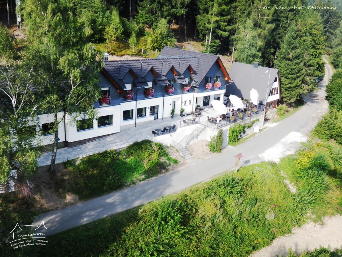 Hotel Die Triniushuette "Thueringens Schoenste Aussicht" Rauenstein Exteriér fotografie